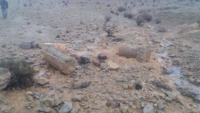 אבני מיל בשטח (צילום: ביה"ס שדה, מדרשת שדה בוקר)